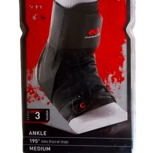 McDavid Level 3 Ankle Brace with Straps, Medium, Multi-Sport